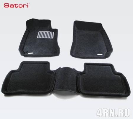 Коврики салона Satori Liner 3D Basic текстильные для Mercedes С-Class (W204) (2008-2011) № SI 05-00211