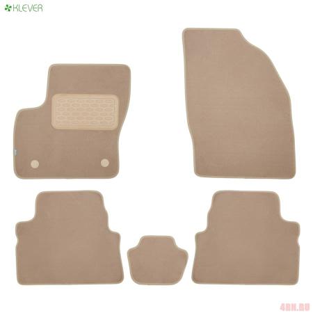 Коврики в салон Klever Premium для Ford Kuga АКПП (2008-2013) бежевые № KLEVER04162022112kh