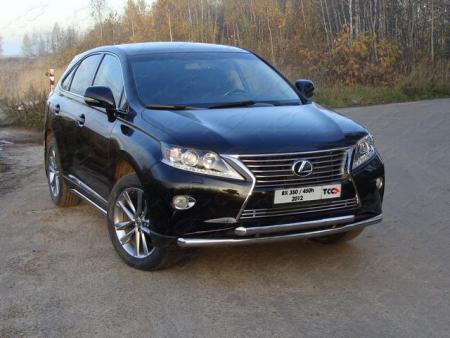 Защита передняя нижняя 60,3/60,3 мм LEXUS RX 350 2012-2015 (кроме F-Sport) арт. LEXRX35012-01