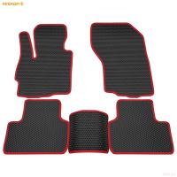 Коврики салона EVA соты резиновые для Mitsubishi ASX (2010-2022) с красным кантом № 9124005104