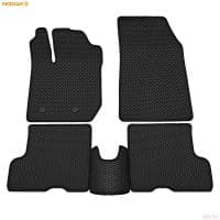 Коврики салона Rezkon EVA резиновые для Lada (ВАЗ) XRAY (2015-2022) optima, с черным кантом № 9039055101