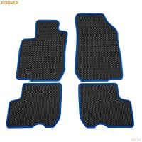 Коврики салона Rezkon EVA резиновые для Lada (ВАЗ) Largus (2012-2025) 5 мест, с синим кантом № 9039020103