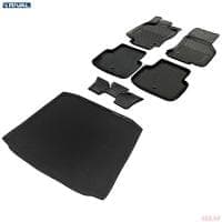 Комплект ковриков салона и багажника для Skoda Octavia A7 лифтбек (2013-2020) № K15101001-4