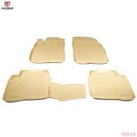 Коврики салона Norplast для Hyundai Sonata Тагаз (2001-2012) бежевые № NPL-Po-31-42-B