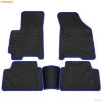 Коврики салона Rezkon EVA резиновые для Chevrolet Lacetti (2004-2013) с синим кантом № 9012025103