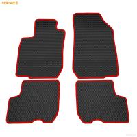 Коврики салона EVA cоты резиновые для Lada (ВАЗ) Largus (2012-2025) 5 мест, с красным кантом № 9139020104