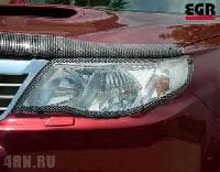 Защита фар прозрачная для Subaru Forester (2008-2012) № 237070