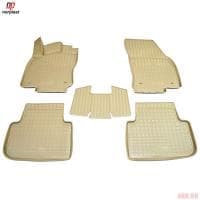 Коврики салона Norplast для Volkswagen Tiguan (2017-2023) бежевые № NPA11-C95-653-B