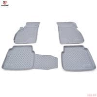 Коврики салона для Hyundai Santa Fe (2000-2006) серые № NPL-Po-31-21-G