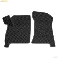 Коврики салона передние 3D EVA Ромб резиновые для Lada (ВАЗ) 2110 (1995-2007) с серым кантом № 9539050102