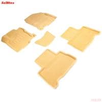 Коврики салона 3D текстильные для Lexus NX (2014-2021) бежевые № 88029