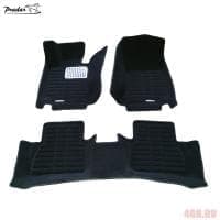 Коврики салона Pradar 3D текстильные для Mercedes C-Class (W205) (2014-2021) с металлическим подпятником № SI 19-00265