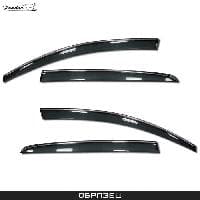 Дефлекторы боковых окон Pradar для Chevrolet Cruze (2009-2012) с хромированной полосой № SI 11-00004