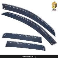 Дефлекторы окон CA Plastic Classic полупрозрачные хром для Nissan Teana (2014-2020) № 2010030310534CHR