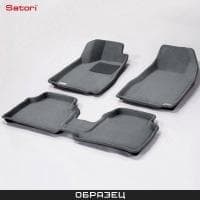 Коврики салона Satori Liner 3D Basic текстильные серые для Toyota Land Cruiser Prado 150 (2010-2013) № SI 08-00168