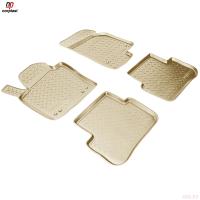 Коврики салона Norplast бежевые для Volkswagen Passat CC (2008-2011) № NPL-Po-95-35-B