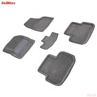 Коврики салона 3D текстильные для Land Rover Discovery Sport (2014-2019) серые № 91120