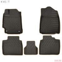 Коврики в салон 3D Kvest для Toyota Camry (2011-2017) 5 шт. № KVESTTYT00003K2