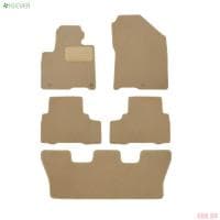 Коврики салона текстильные Premium для Kia Sorento Prime (2016-2020) 5 шт. бежевые № KLEVER04255422112kh