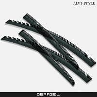 Дефлекторы боковых окон Alvi-Style для Honda Accord седан (2008-2013) с хромированным молдингом № ALV114