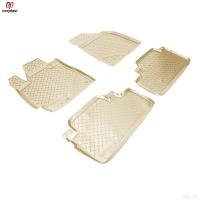 Коврики салона Norplast бежевые для Toyota Highlander (2010-2014) № NPL-Po-88-17-B