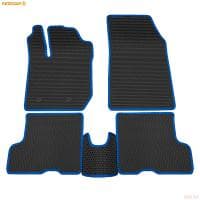 Коврики салона EVA соты резиновые для Lada (ВАЗ) XRAY (2015-2022) optima, с синим кантом № 9139055103