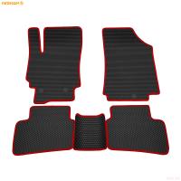 Коврики салона Rezkon EVA cоты резиновые для Hyundai Creta (2016-2020) с красным кантом № 9120065104