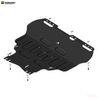 Защита картера и КПП для Ford Focus 3 (2011-2018) № 50747