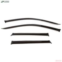 Дефлекторы окон для Volkswagen Touareg (2018-2025) с хромированным молдингом № V25718CR