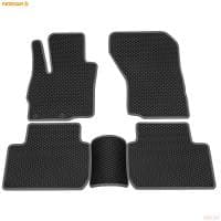 Коврики салона EVA резиновые для Mitsubishi Outlander 3 (2012-2022) с серым кантом № 9024015102
