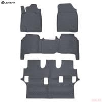Коврики салона Element для Toyota Land Cruiser 200 (2007-2012) 3 ряда серые № NLC.48.17.211k