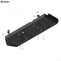 Защита топливного бака для Haval H9 (2024-2025) № 73106