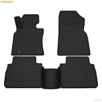 Коврики салона Rezkon EVA резиновые для Toyota Camry (2018-2024) с черным кантом № 9034010301