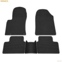 Коврики салона Rezkon EVA резиновые для Kia Ceed (2018-2025) с серым кантом № 9021005302