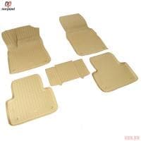 Коврики салона Norplast 3D бежевые для Audi Q7 5 мест (2015-2025) № NPA11-C05-774-B