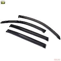 Дефлекторы боковых окон SIM для Volkswagen Tiguan (2008-2016) с хромированным молдингом № SVOTIG0832-Cr