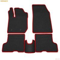 Коврики салона Rezkon EVA резиновые для Lada (ВАЗ) XRAY (2015-2022) optima, с красным кантом № 9039055104