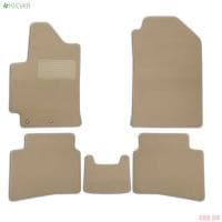 Коврики салона Klever текстильные Premium 5 шт. для Hyundai Solaris седан (2017-2022) бежевые № KLEVER04206122112kh