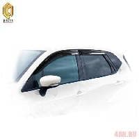 Дефлекторы окон шелкография черные для Renault Kaptur (2016-2023) № 2010030512167