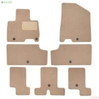 Коврики салона текстильные Premium для Kia Carnival Premium (2021-2025) 7 шт. бежевые № KLEVER0402507022112kh