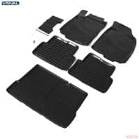 Комплект ковриков салона и багажника для Chevrolet Aveo седан (2012-2015) № K11001002-1