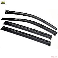 Дефлекторы боковых окон SIM для Toyota Highlander (2014-2019) с хромированным молдингом № STOHIG1432-Cr