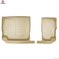 Коврики салона для Volkswagen Tiguan Allspace (2017-2023) (3-й ряд) бежевые № NPA00-C81-251-2-B
