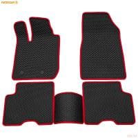 Коврики салона EVA cоты резиновые для Renault Arkana (2019-2025) с красным кантом № 9029040104