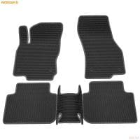 Коврики салона EVA cоты резиновые для Skoda Karoq (2020-2025) с серым кантом № 9130035102