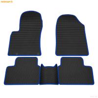 Коврики салона EVA cоты резиновые для Kia Ceed (2018-2025) с синим кантом № 9121005303