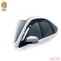 Дефлекторы окон CA Plastic Classic полупрозрачные для Ford Focus 2 седан (2005-2008) № 2010030300702