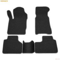 Коврики салона Rezkon EVA cоты резиновые для Chevrolet Niva (202123) с серым кантом № 9039040102