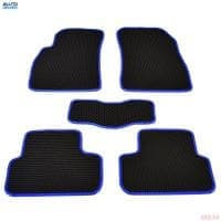 Коврики салона резиновые EVA для Chevrolet Lacetti (2004-2013) соты с синим кантом № EVAS.0094.03