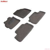 Коврики салона 3D текстильные для Toyota Corolla (2007-2013) серые № 84763